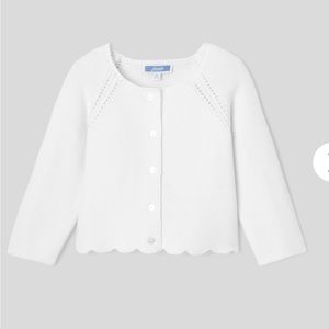 Jacadi scalloped cardigan